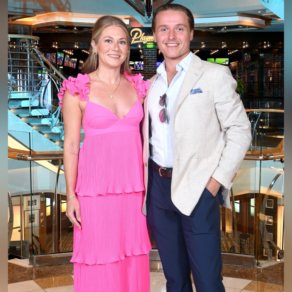 Elegant Pink Backless Dress